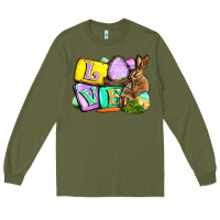 Army Green Love Easter Day Long Sleeve Tee - CowGirlArtShop