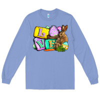 Colony Blue Love Easter Day Long Sleeve Tee - CowGirlArtShop