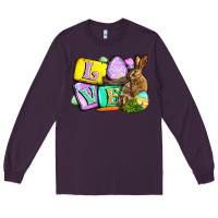 Plum Love Easter Day Long Sleeve Tee - CowGirlArtShop