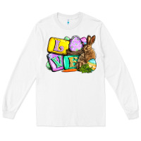 White Love Easter Day Long Sleeve Tee - CowGirlArtShop