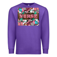 Purple Nurse Premium Sweatshirt - LillyAllenDesigns