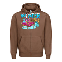 Chestnut winter vibes Zipper Hoodie - BundleAndBundleShop