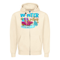 Sandshell winter vibes Zipper Hoodie - BundleAndBundleShop