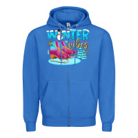 True Royal winter vibes Zipper Hoodie - BundleAndBundleShop