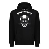 Black Purrrsist Premium Hoodie - Bettercallsaul