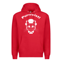 Red Purrrsist Premium Hoodie - Bettercallsaul