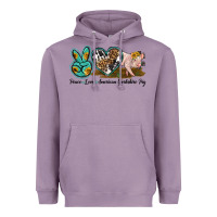Lavender peace love yorkshire pig Heavyweight Hoodie - LillyAllenDesigns