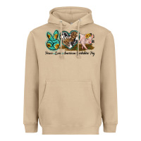 Mushroom peace love yorkshire pig Heavyweight Hoodie - LillyAllenDesigns