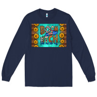 Navy boom bitch get out the way skinny metal can holder Long Sleeve Tee - HRA Design Shop