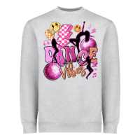 Heather Grey dance vibes Heavyweight Sweatshirt - MaliasSmallBusiness