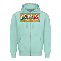 Seafoam ho ho ho Zipper Hoodie - BundleAndBundleShop