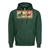 Sports Green ho ho ho Zipper Hoodie - BundleAndBundleShop