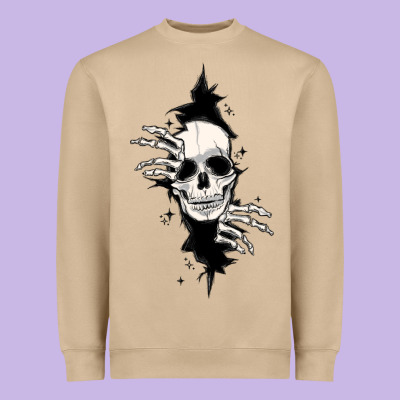 Heavyweight Sweatshirt skull in the wall file