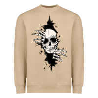 Mushroom skull in the wall file Heavyweight Sweatshirt - MaliasSmallBusiness