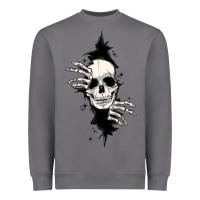 Storm skull in the wall file Heavyweight Sweatshirt - MaliasSmallBusiness
