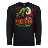 Black christmas character hand physician assistant Premium Sweatshirt - NancyCooperArtShop