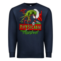 Navy christmas character hand physician assistant Premium Sweatshirt - NancyCooperArtShop