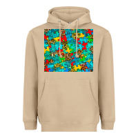 Mushroom autism awareness puzzle Heavyweight Hoodie - BarkalooDesign