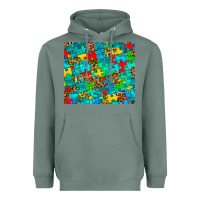 Sage autism awareness puzzle Heavyweight Hoodie - BarkalooDesign