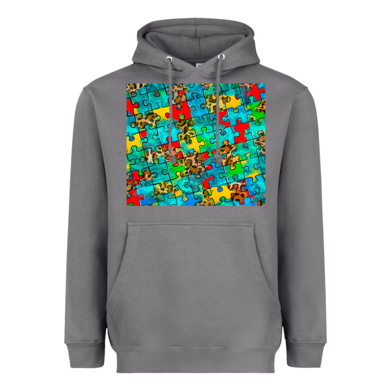Autism Awareness Puzzle Heavyweight Hoodie by BarkalooDesign | Teevron