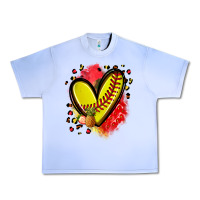 Grape Ice fruits and softball heart Urban Heavy Tee - Zillion Design Studio