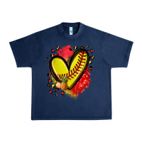 Navy fruits and softball heart Urban Heavy Tee - Zillion Design Studio