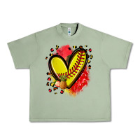 Oil Green fruits and softball heart Urban Heavy Tee - Zillion Design Studio