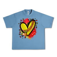 Pebble Blue fruits and softball heart Urban Heavy Tee - Zillion Design Studio