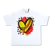 White fruits and softball heart Urban Heavy Tee - Zillion Design Studio