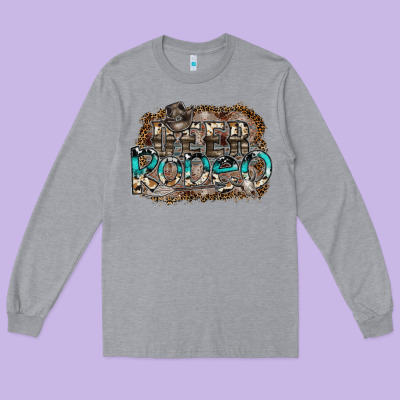 Deer Rodeo Long Sleeve Tee Designed By Sublimationcraftshop