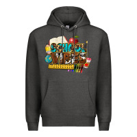 Charcoal Heather school vibes Premium Hoodie - NancyCooperArtShop