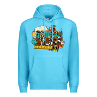 Ocean Blue school vibes Premium Hoodie - NancyCooperArtShop