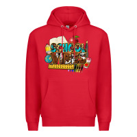 Red school vibes Premium Hoodie - NancyCooperArtShop