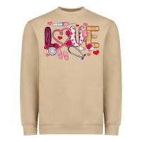 Mushroom love nurse valentines day Heavyweight Sweatshirt - MaliasSmallBusiness