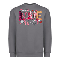 Storm love nurse valentines day Heavyweight Sweatshirt - MaliasSmallBusiness