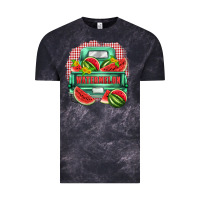 Cloud Black watermelon truck Vintage Tee - Zillion Design Studio