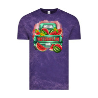 Cloud Purple watermelon truck Vintage Tee - Zillion Design Studio