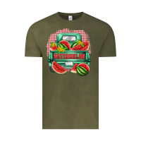Vintage Olive watermelon truck Vintage Tee - Zillion Design Studio