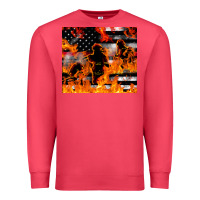 Cardinal firefighter thin red lin Premium Sweatshirt - LillyAllenDesigns