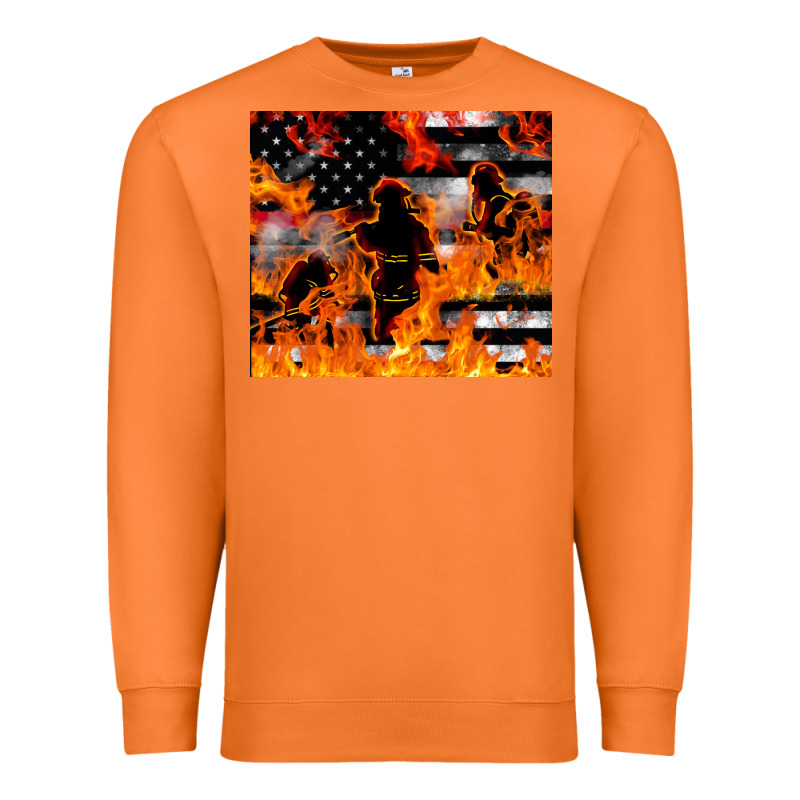 Firefighter Thin Red Lin Premium Sweatshirt by LillyAllenDesigns | Teevron