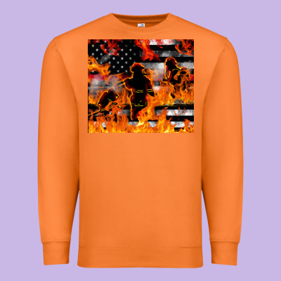 Firefighter Thin Red Lin Premium Sweatshirt Designed By Lillyallendesigns