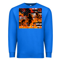 True Royal firefighter thin red lin Premium Sweatshirt - LillyAllenDesigns