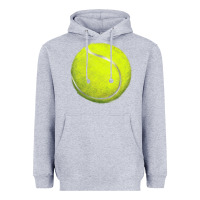 Heather Grey tennis bal Heavyweight Hoodie - BarkalooDesign