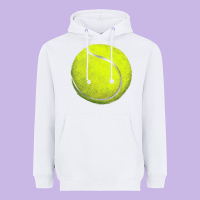 Tennis Bal Heavyweight Hoodie Designed By Barkaloodesign