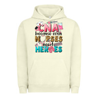 Pigment Pistachio Western CNA Because Nurses Need Heroes Urban Hoodie - LillyAllenDesigns