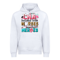 White Western CNA Because Nurses Need Heroes Urban Hoodie - LillyAllenDesigns