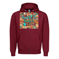 Burgundy sassy since forever Zipper Hoodie - JahusDesignShop