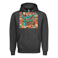 Charcoal Heather sassy since forever Zipper Hoodie - JahusDesignShop