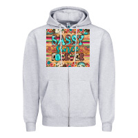 Heather Grey sassy since forever Zipper Hoodie - JahusDesignShop