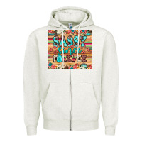 Oatmeal Heather sassy since forever Zipper Hoodie - JahusDesignShop